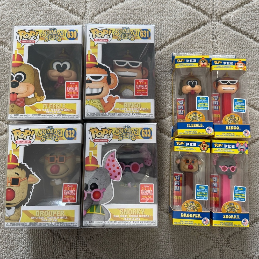 Funko Pop The Banana Splits 2018 summer convention limited edition collection